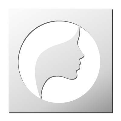 Pochoir Visage Femme