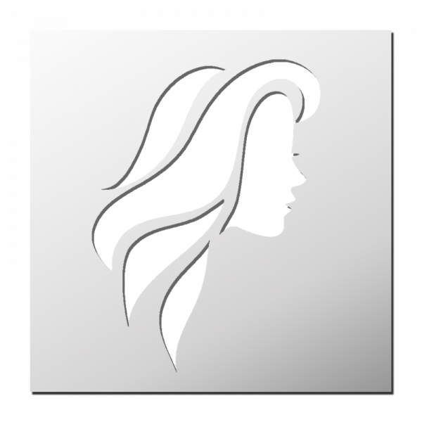 Pochoir Visage d'une femme