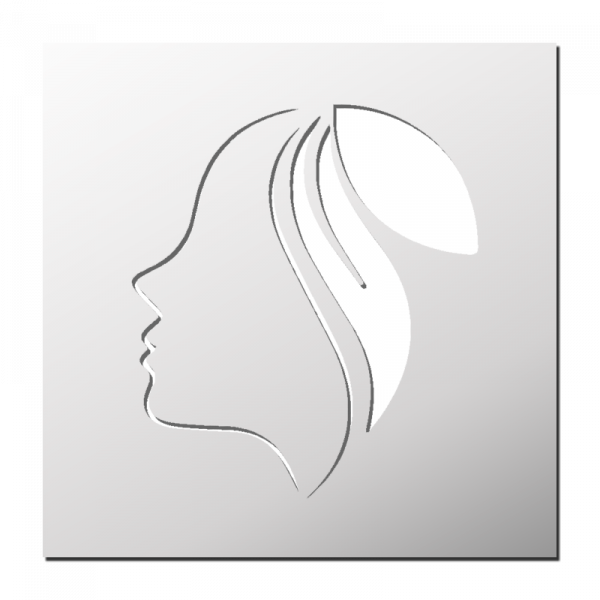 Pochoir Visage d'une femme