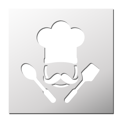 Pochoir Chef de cuisine