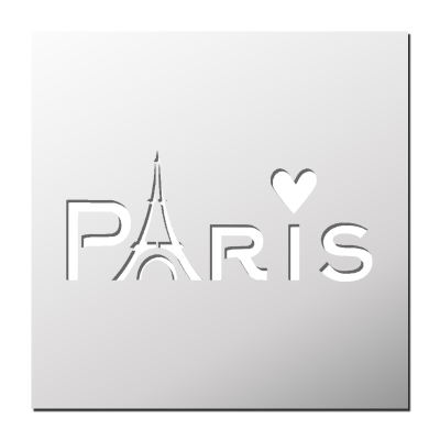Pochoir I LOVE PARIS