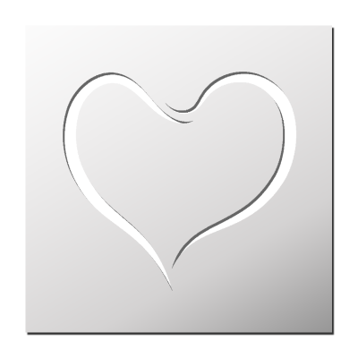 Pochoir Coeur
