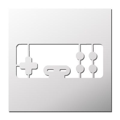 Pochoir Manette de jeux