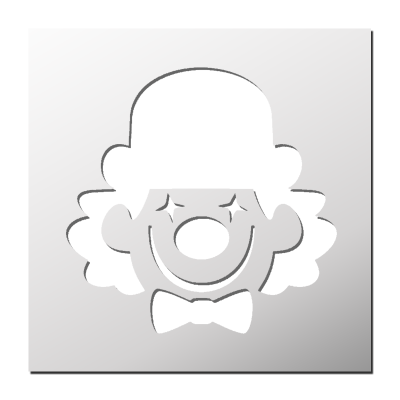 Pochoir Clown