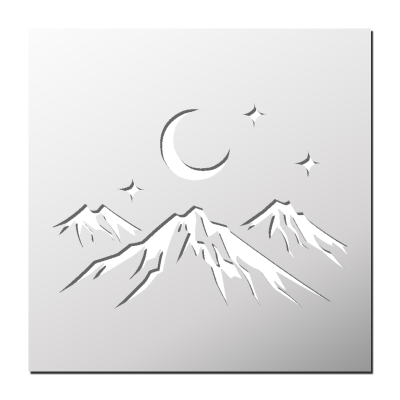 Pochoir Montagne