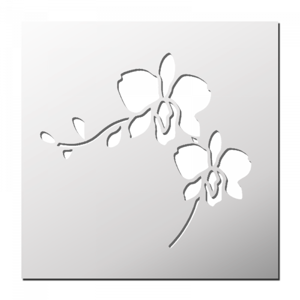 Pochoir Orchidée