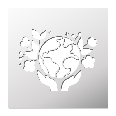 Pochoir Planète Nature
