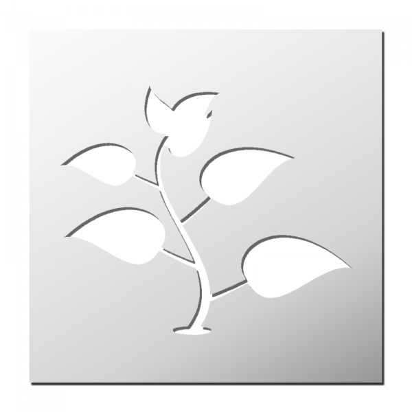 Pochoir Plante verte