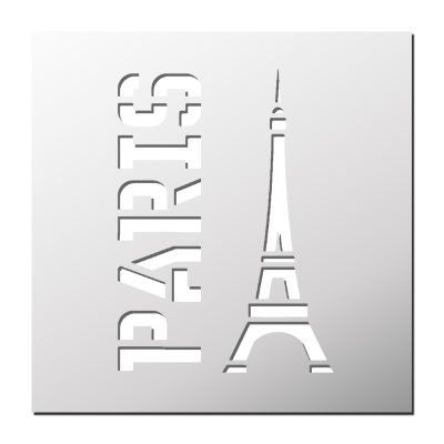 Pochoir Paris Tour Eiffel