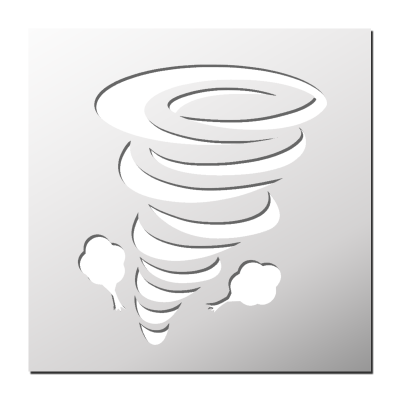 Pochoir Tornade