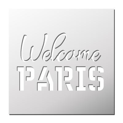 Pochoir Welcome Paris