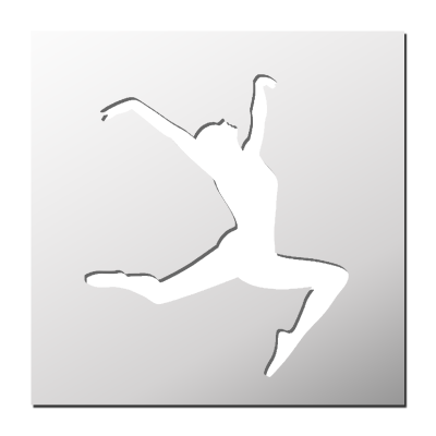 Pochoir Danseuse