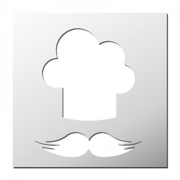 Pochoir Chef de cuisine