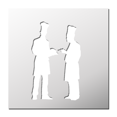 Pochoir Chef de cuisine