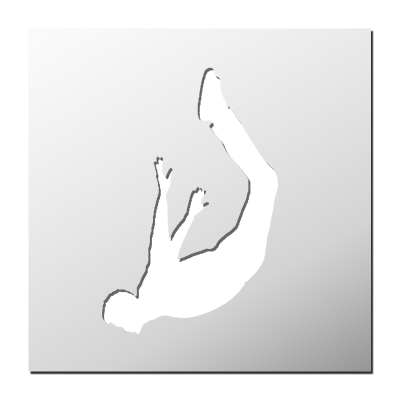 Pochoir Chute libre