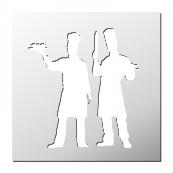 Pochoir Cuisiniers