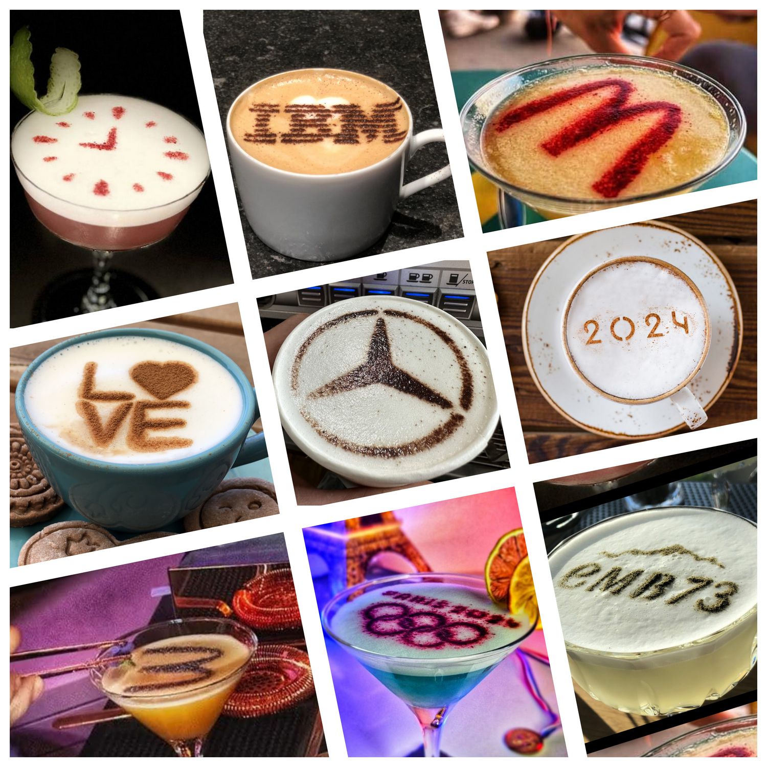 🍹☕ Décorer vos boissons avec un pochoir personnalisé