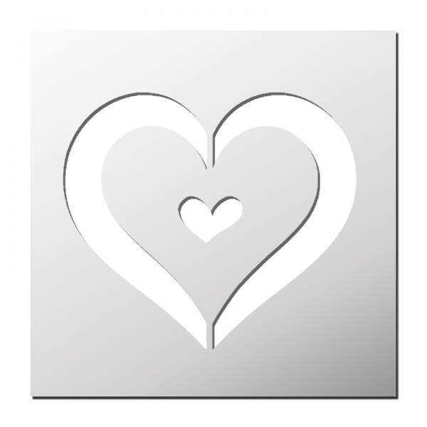 Pochoir Coeur