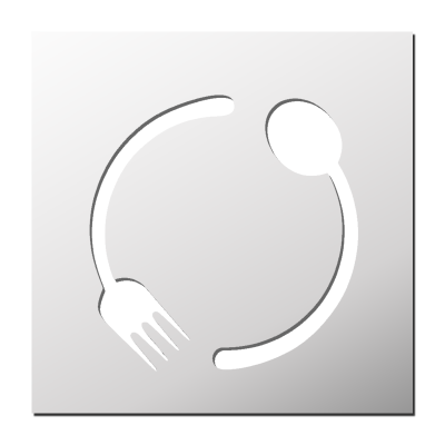 Pochoir Couverts Cuisine