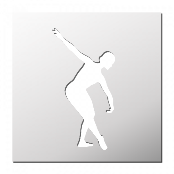 Pochoir Danseuse
