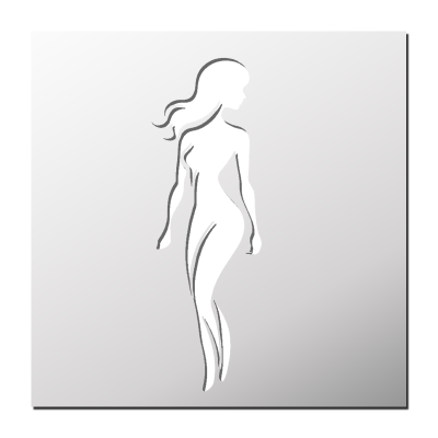 Pochoir Silhouette d&rsquo;une femme