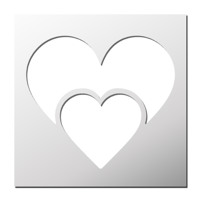 Pochoir Coeur