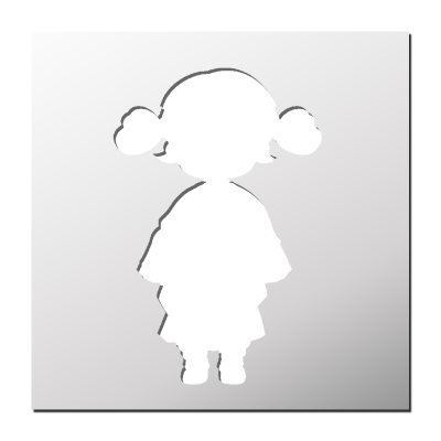 Pochoir Fillette