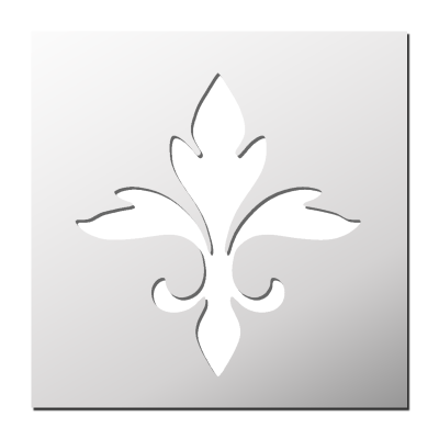 Pochoir Fleur de Lys