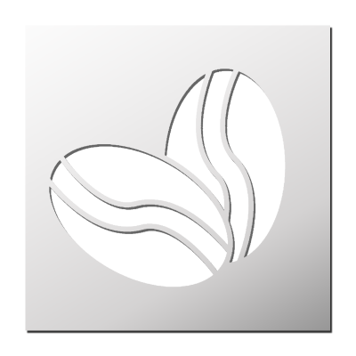 Pochoir Grains de Café