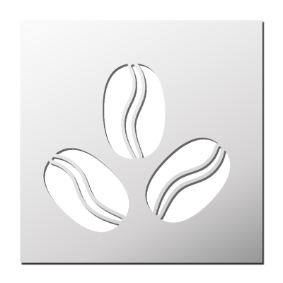 Pochoir Grains de Café