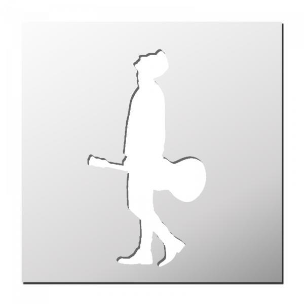 Pochoir Guitariste