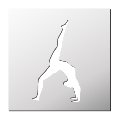 Pochoir Gymnaste