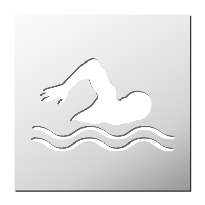 Pochoir Natation