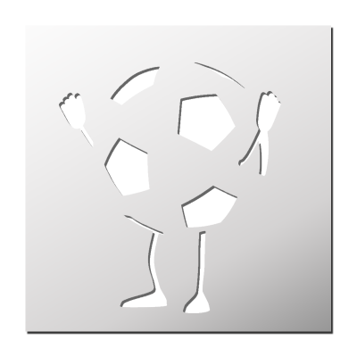 Pochoir Personnage Foot