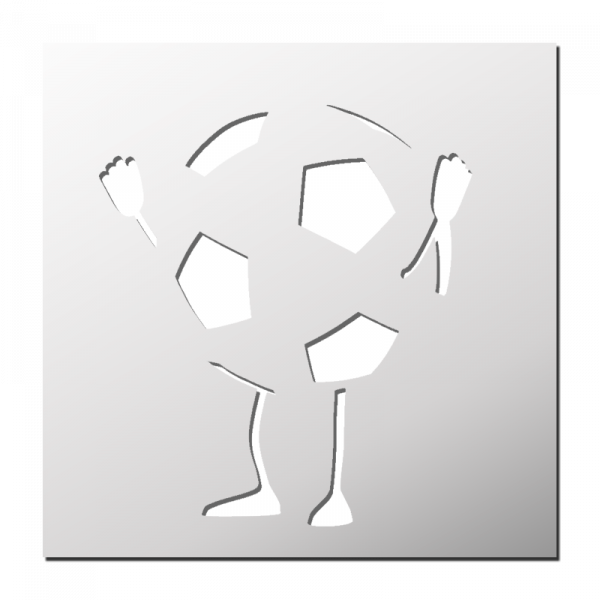 Pochoir Personnage Foot