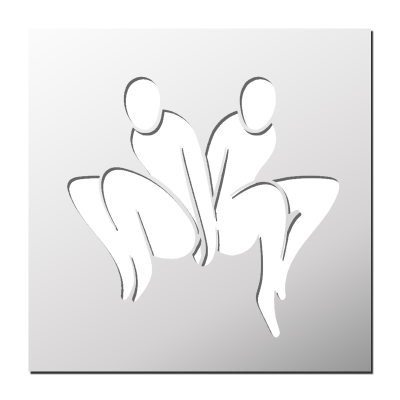 Pochoir Personnages Abstraits