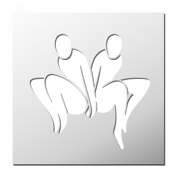 Pochoir Personnages Abstraits