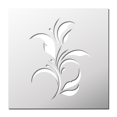 Pochoir Plante verte