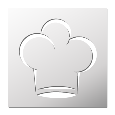 Pochoir Toque de cuisine