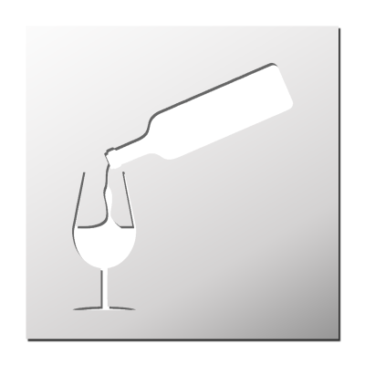 Pochoir Vin