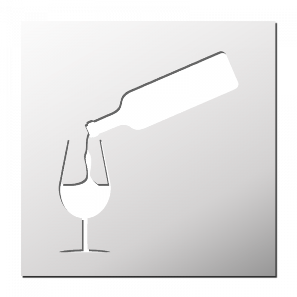 Pochoir Vin