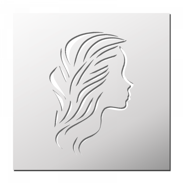 Pochoir Visage Féminin