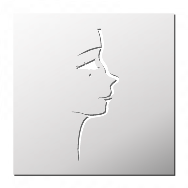 Pochoir Visage d'une Femme