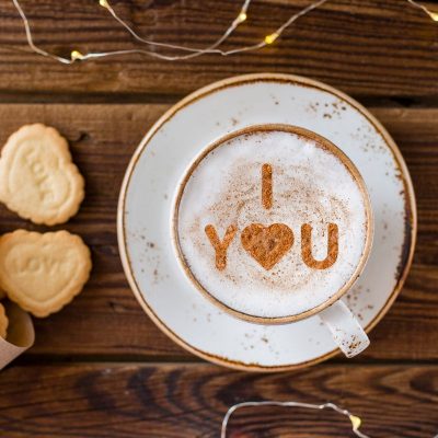Pochoir Café I LOVE YOU
