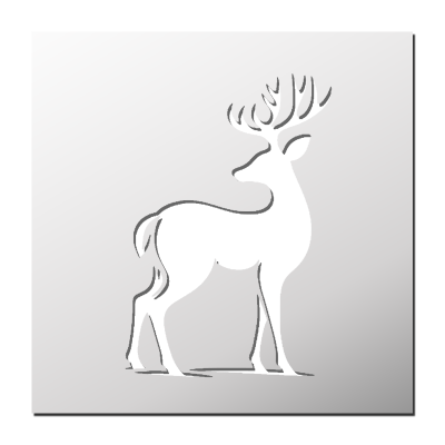 Pochoir Cerf