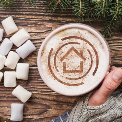 Pochoir Chocolat Chaud Logo sur mesure