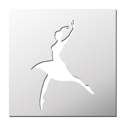 Pochoir Danseuse