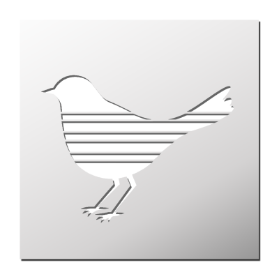 Pochoir Oiseau