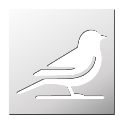 Pochoir Oiseau