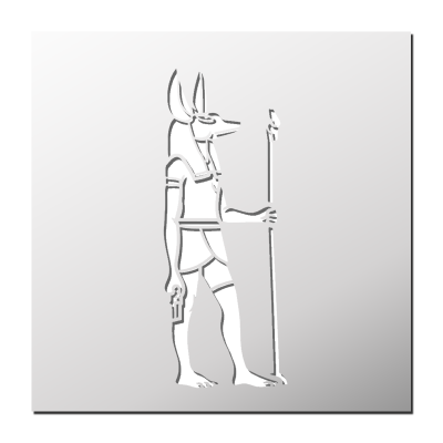 Pochoir Dieu Egypte Anubis